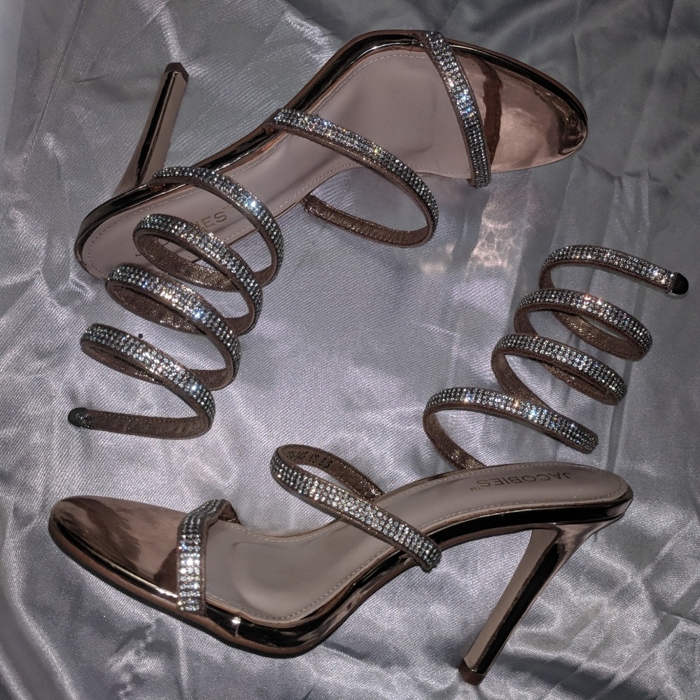 Romantic Rose Gold Stilettos